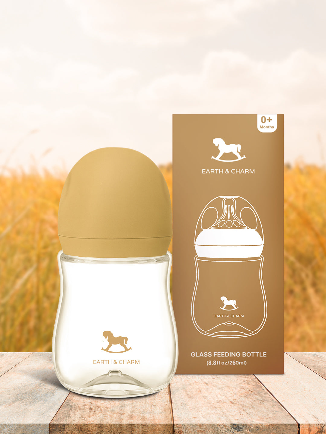 Glass Feeding Bottle (260ml)